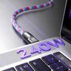 ⏰Last Day Special Price⚡C to C 240W Charging Cable with Wearable Bracelet Design