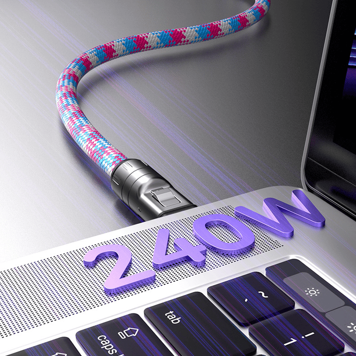 ⏰Last Day Special Price⚡C to C 240W Charging Cable with Wearable Bracelet Design