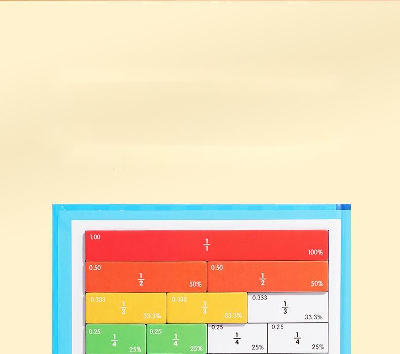 🔥Schneller Verkauf – 50 % RABATT🏅Montessori-Magnetbuch mit Bruchrechnen-Puzzle 
