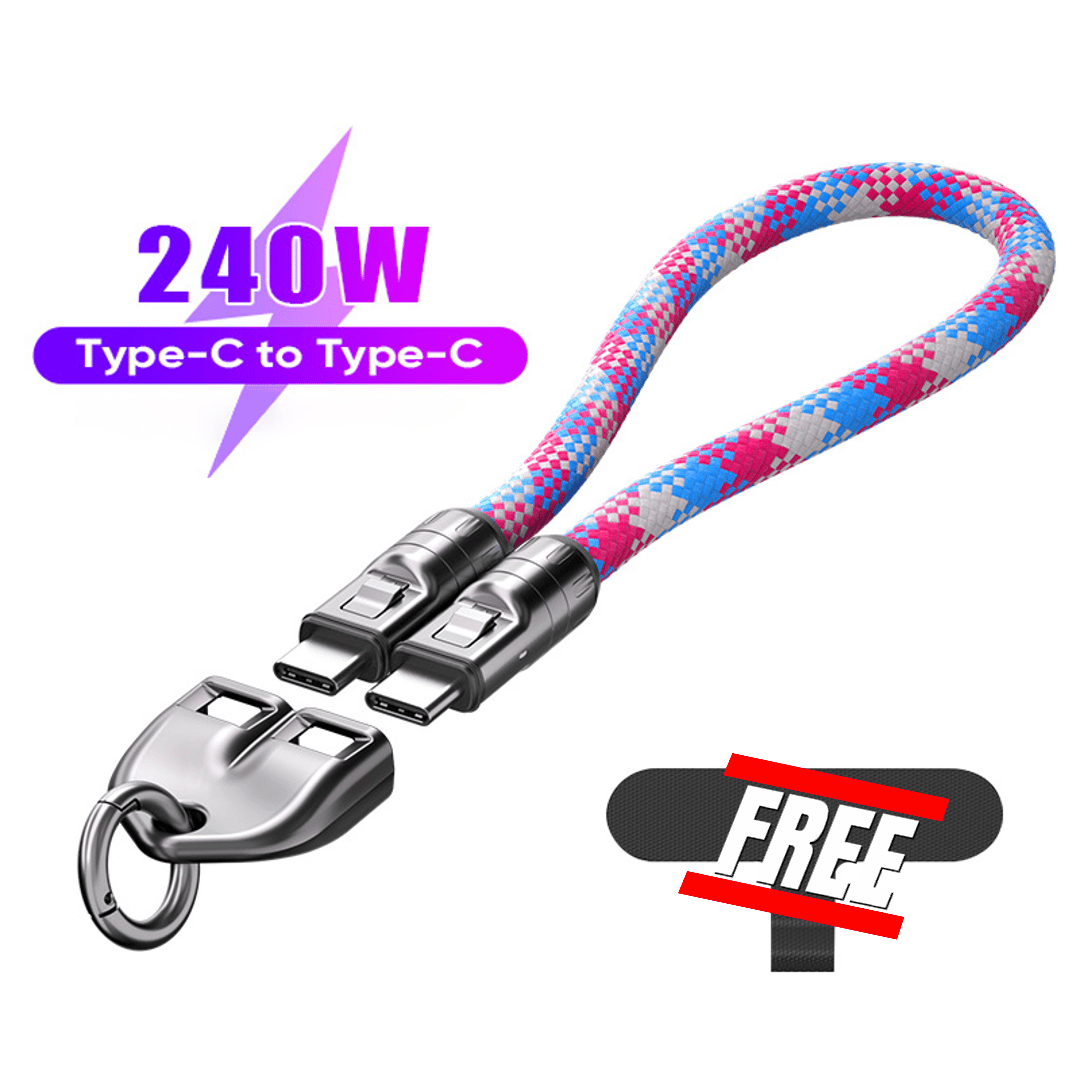 ⏰Last Day Special Price⚡C to C 240W Charging Cable with Wearable Bracelet Design