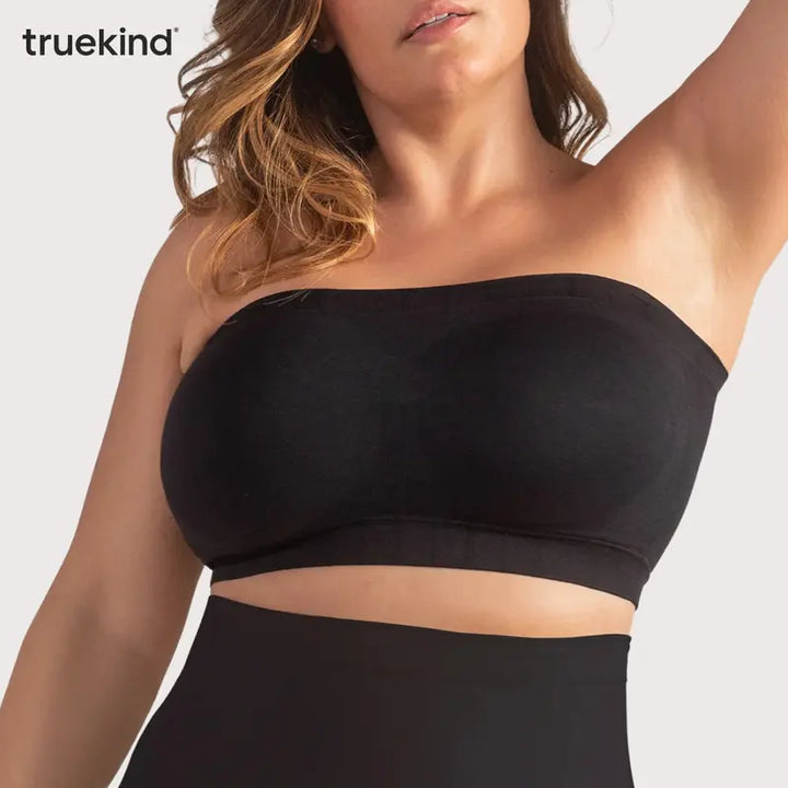 Shapermint Truekind Convertible Strapless Bandeau Bra with Wireless Comfort, Anti-Slip Grip &amp; Removable Straps