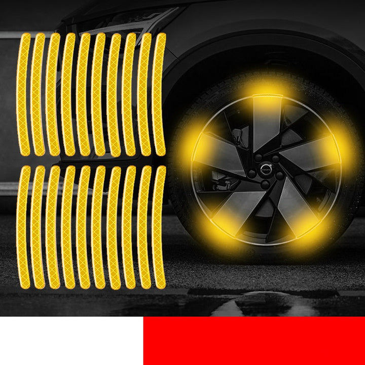 🚗Ανακλαστικά αυτοκόλλητα ζάντας αυτοκινήτου