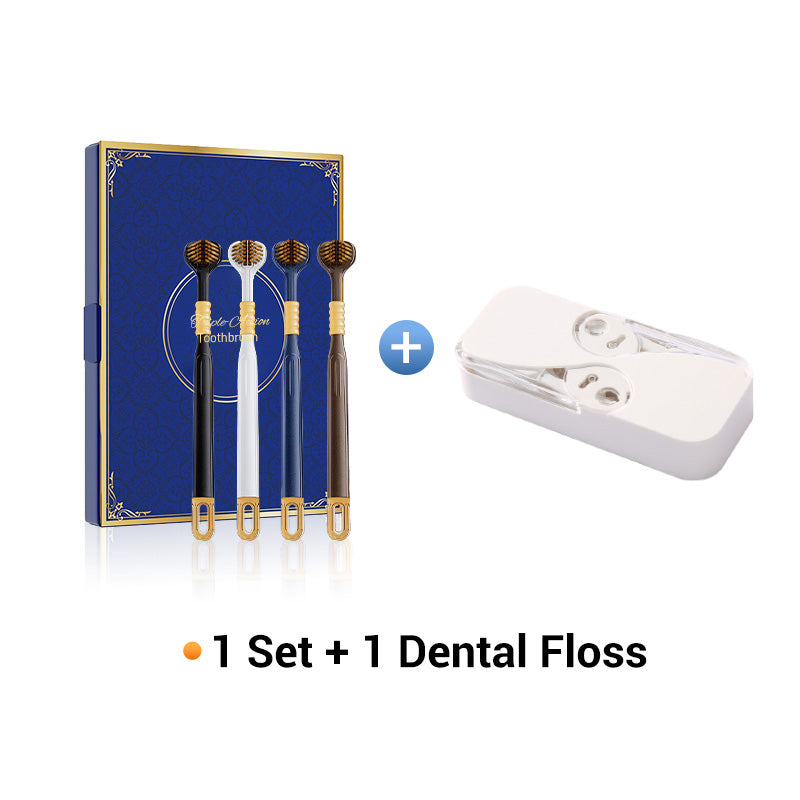 🔥 LAST DAY PROMOTION - 50%OFF 🔥 Three-head multi-angle cleaning toothbrush to ensure your oral safety