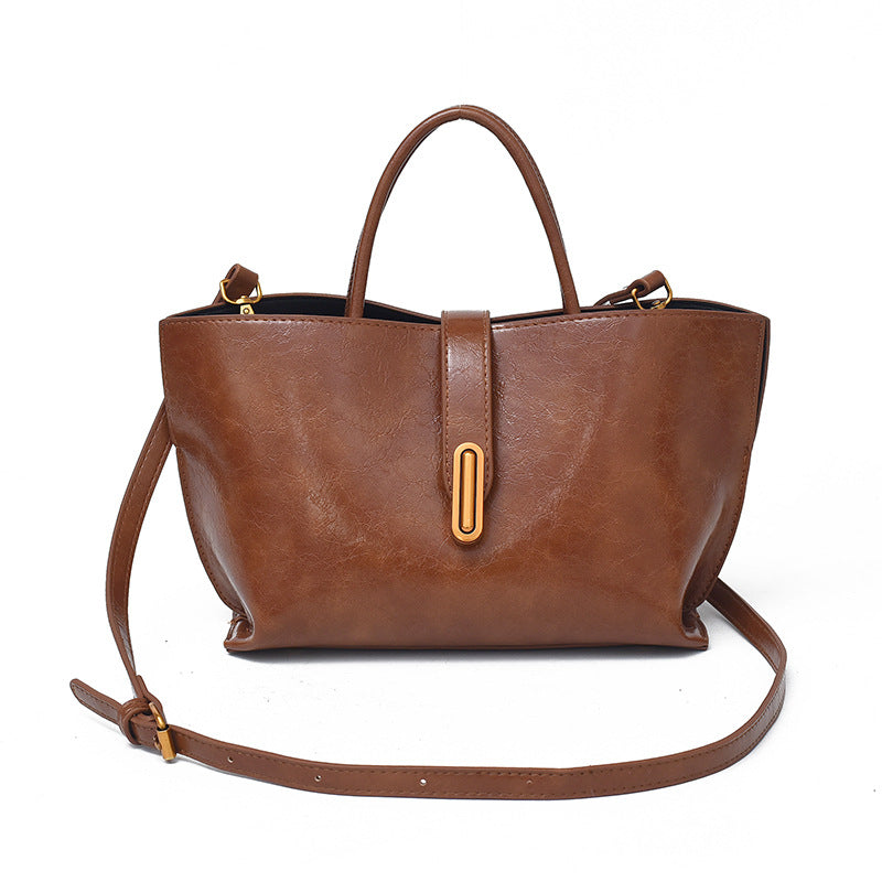 Women's Elegant Solid Color Handbag Crossbody Bag