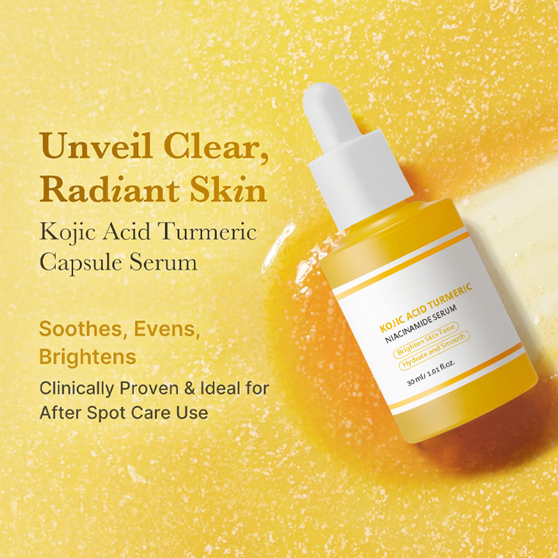 Kojic Acid Turmeric Power Duo for Face &amp; body | Ideal for Troubled Skin &amp; Use After Spot Care | Soothing &amp; Calming with Kojic Acid, Turmeric, Niacinamide