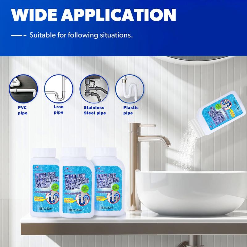 ✨ LAST DAY BUY 3 GET 2 FREE✨ Liapu Powerful Pipe Dredging Agent for Kitchen and Toilet Pipelines💪