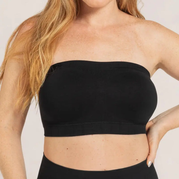 Shapermint Truekind Convertible Strapless Bandeau Bra with Wireless Comfort, Anti-Slip Grip &amp; Removable Straps