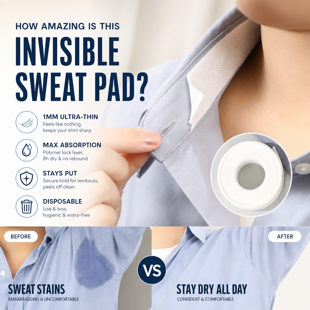 💗Invisible Disposable Collar &amp; Cuff Sweat Liners