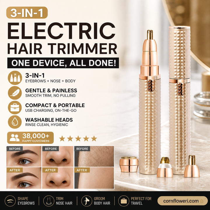 ✨ One Tool, Every Detail – Interchangeable Facial Hair Trimmer. Free UK Delivery