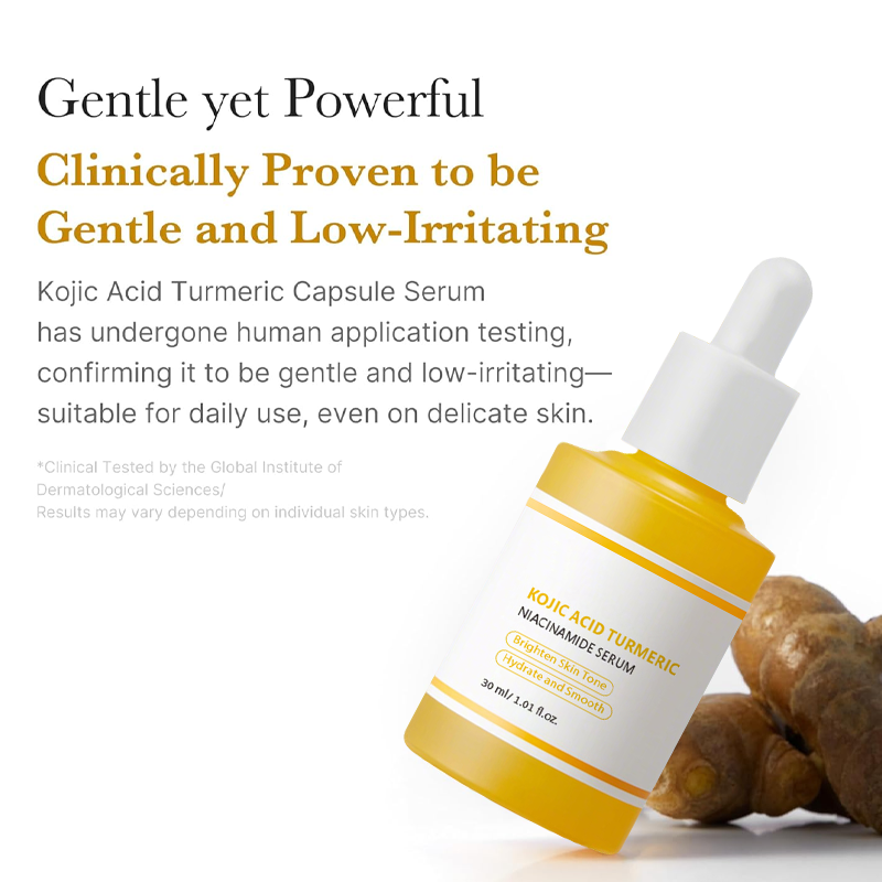 Kojic Acid Turmeric Power Duo for Face &amp; body | Ideal for Troubled Skin &amp; Use After Spot Care | Soothing &amp; Calming with Kojic Acid, Turmeric, Niacinamide