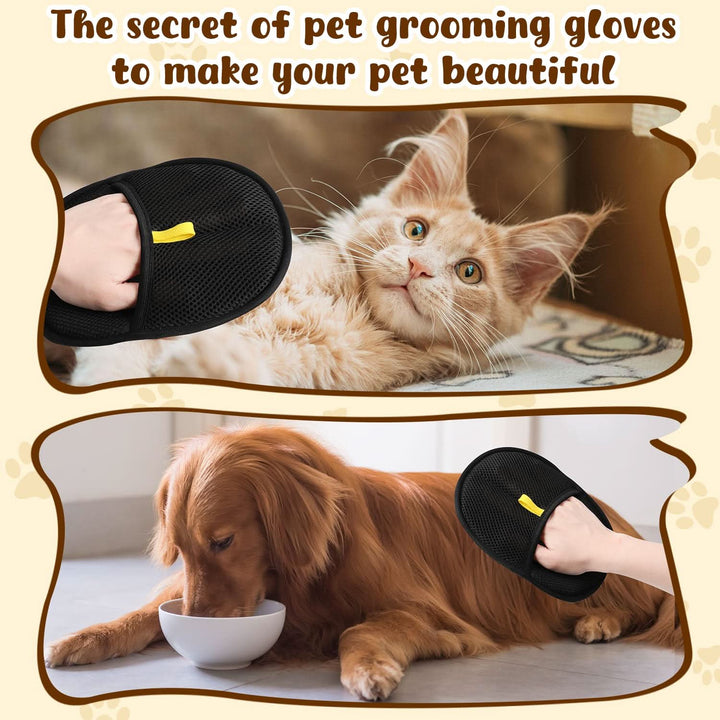 🔥BUY 1 GET 1 FREE🔥🐾🧤 Pet Hair Remover Electrostatic Gloves – Double-Sided Efficient, Soft Silicone &amp; Washable Reusable (Versatile Home+Car)!