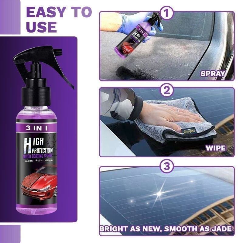 🔥Dernier jour -50 %🔥Spray de revêtement rapide haute protection 3 en 1 pour voiture