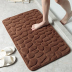 🎁Hot Sale 50% OFF⏳Cobblestone Embossed Bathroom Bath Mat
