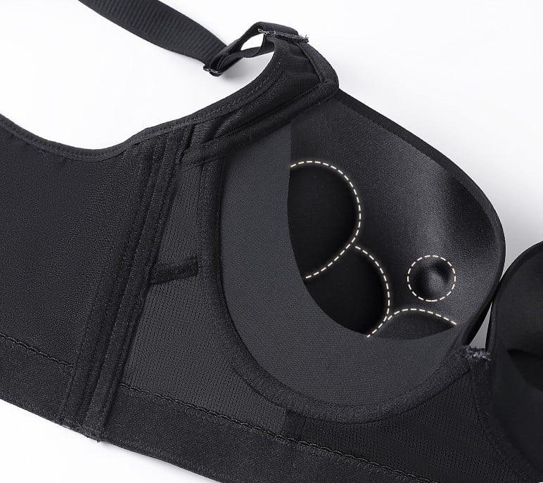 Full-Coverage Deep Cup Bra  – Smooths Back &amp; Sides, High-Back Support, 5D Seamed Lift, Breathable Stretch, U-Shape Panel – Ultimate Shapewear Comfort