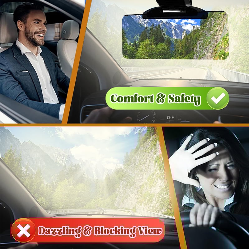 🚗☀️Summer Special Offer 50% OFF🔥Anti-Glare Driving Visor for Sun Glare &amp; Snow Blindness