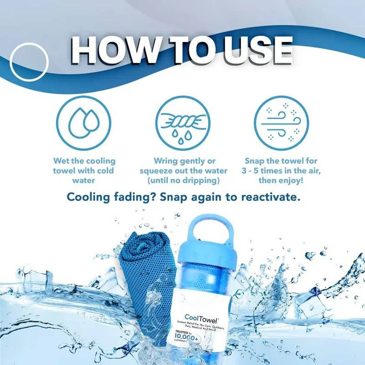 🔥Summer Hot Sale - BUY 1 GET 1 FREE!!⚡50K+ SOLD!❄️Cold Sweat Towel You Can Use Anywhere, Anytime! Reusable Soft Absorbent Cooling Portable