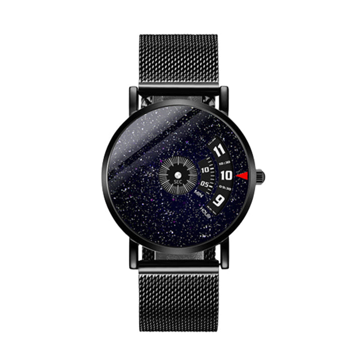 🌌Vattentät automatisk klocka för män – med klockarmband i stål/nät/läder