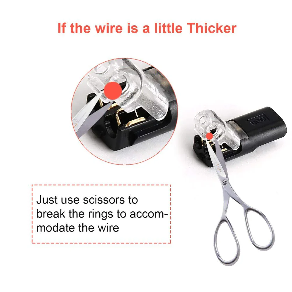 🏆Connecteur enfichable à double fil avec boucle de verrouillage🔩🔒