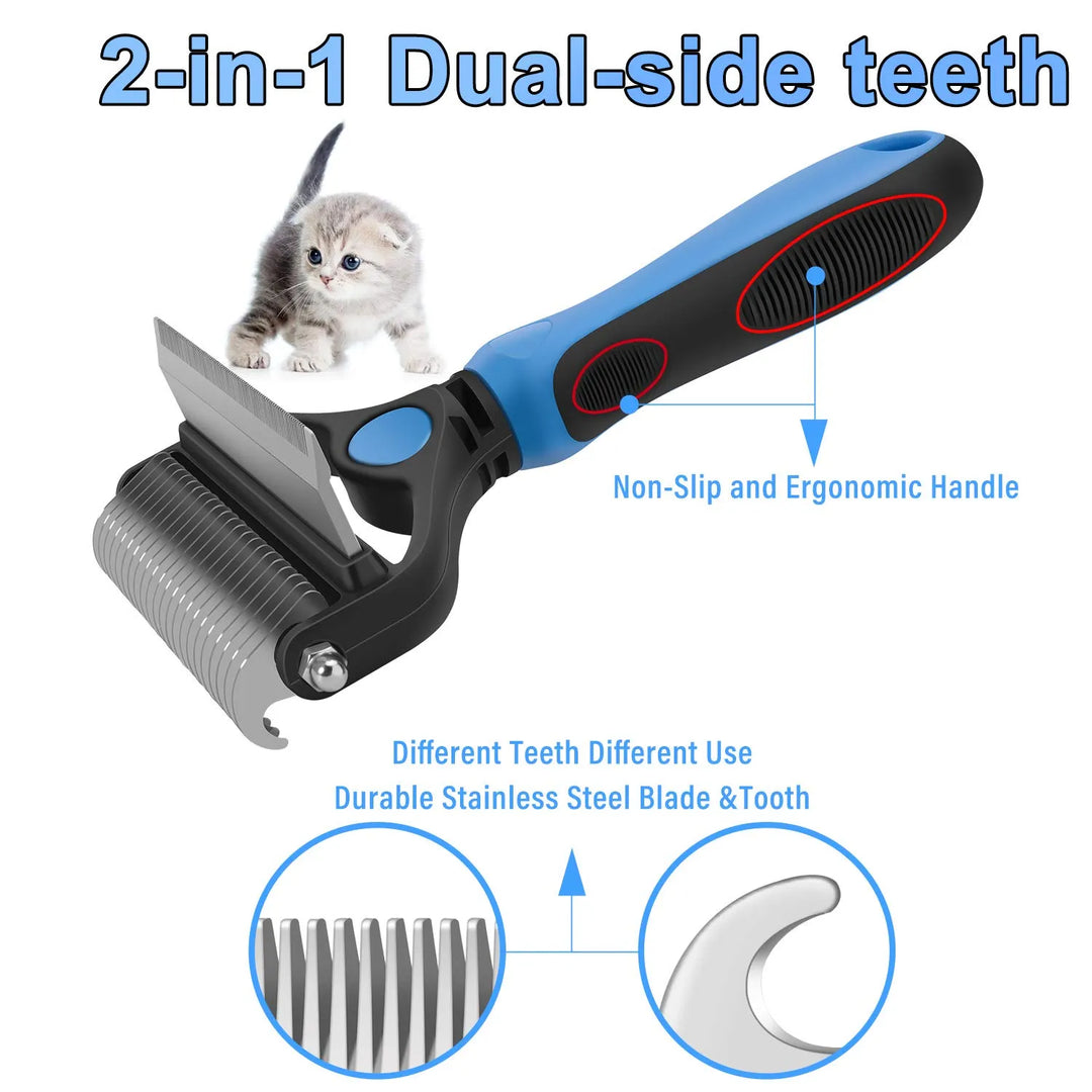 ⏰🔥LIMITED TIME 50% OFF! 🐾 Professional Deshedding Tool for Dogs &amp; Cats – Gentle, Efficient &amp; Fur-Free Home ✨💖