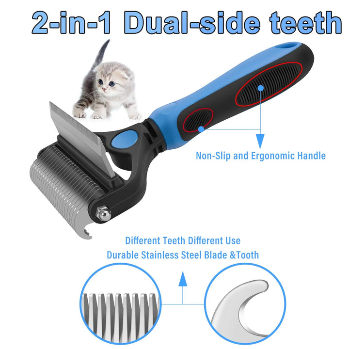 ⏰🔥LIMITED TIME 50% OFF! 🐾 Professional Deshedding Tool for Dogs &amp; Cats – Gentle, Efficient &amp; Fur-Free Home ✨💖