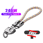 ⏰Last Day Special Price⚡C to C 240W Charging Cable with Wearable Bracelet Design