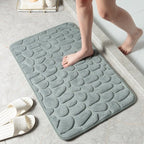 🎁Hot Sale 50% OFF⏳Cobblestone Embossed Bathroom Bath Mat