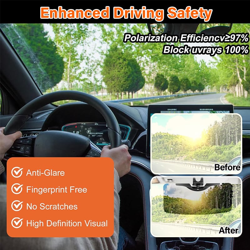🚗☀️Summer Special Offer 50% OFF🔥Anti-Glare Driving Visor for Sun Glare &amp; Snow Blindness