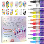 🎁Hot Sale 50% OFF⏳🎨12 Colors Nail Art Pens Set