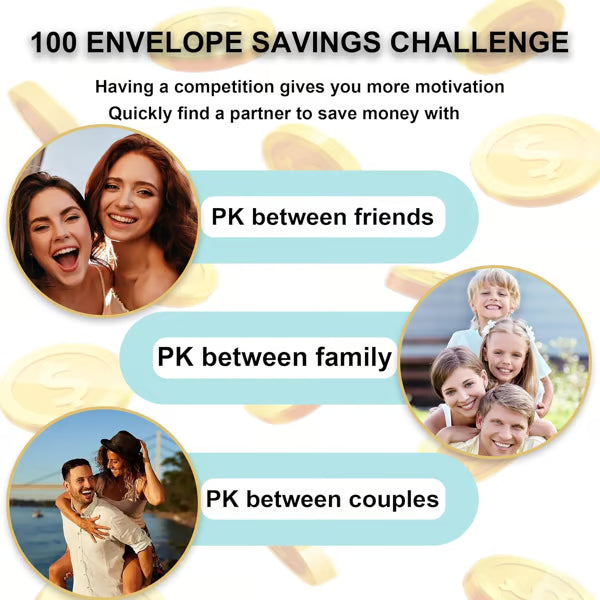 ⏳ΤΕΛΕΥΤΑΙΑ ΗΜΕΡΑ ΕΚΠΤΩΣΕΩΝ £6.99!  !✉️50+ ΧΙΛΙΑΔΕΣ ΠΟΥΛΗΘΗΚΑΝ!💝Βιβλίο Προκλήσεων Αποταμίευσης με Φακέλους💸