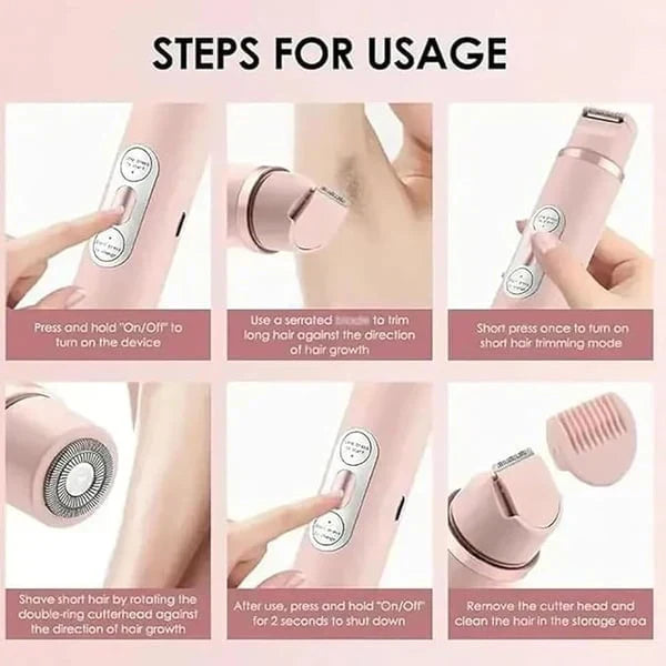 🔥2025 Hot Sale🔥2-In-1 Women's Electric Cordless Shaver