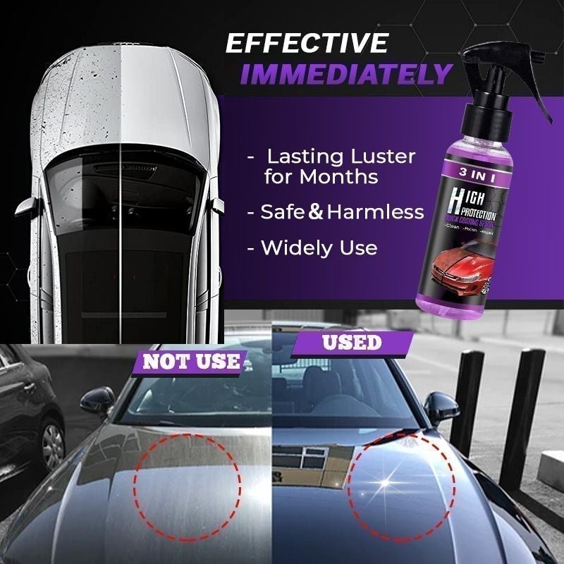 🔥Last Day 50% OFF🔥3 in 1 High Protection Quick Car Coating Spray