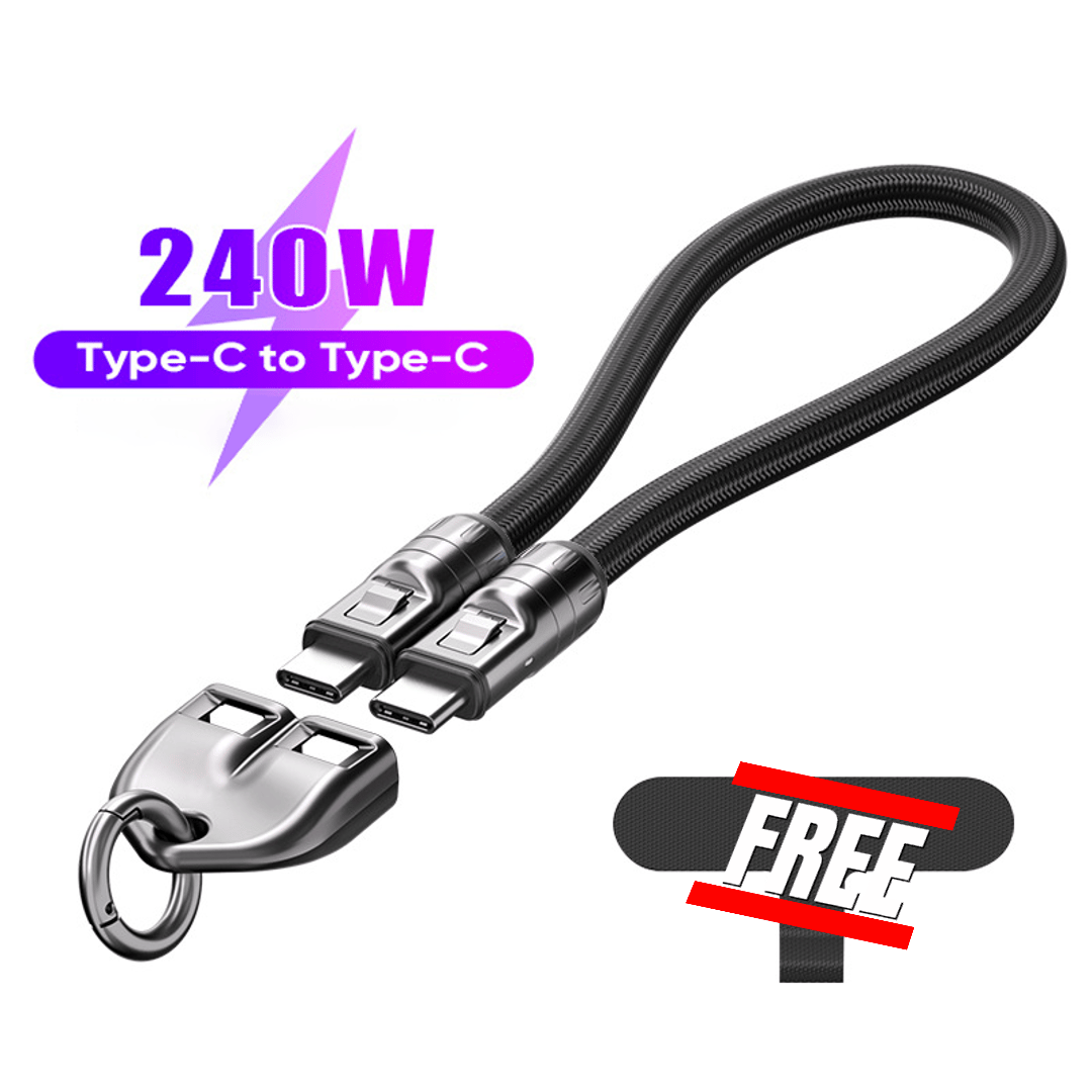 ⏰Last Day Special Price⚡C to C 240W Charging Cable with Wearable Bracelet Design