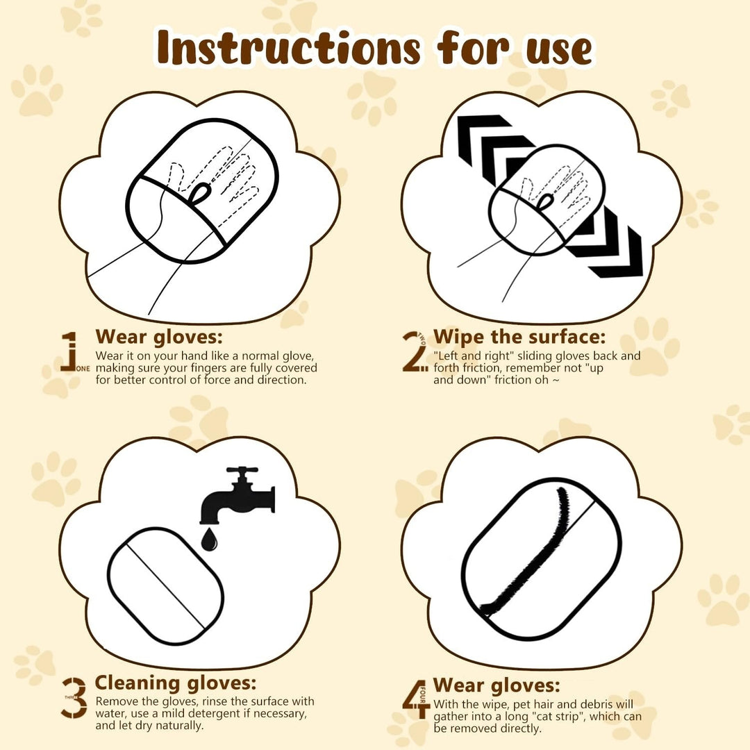 ⏳2025 New-Save 50%✨️Pet hair remover Electrostatic gloves