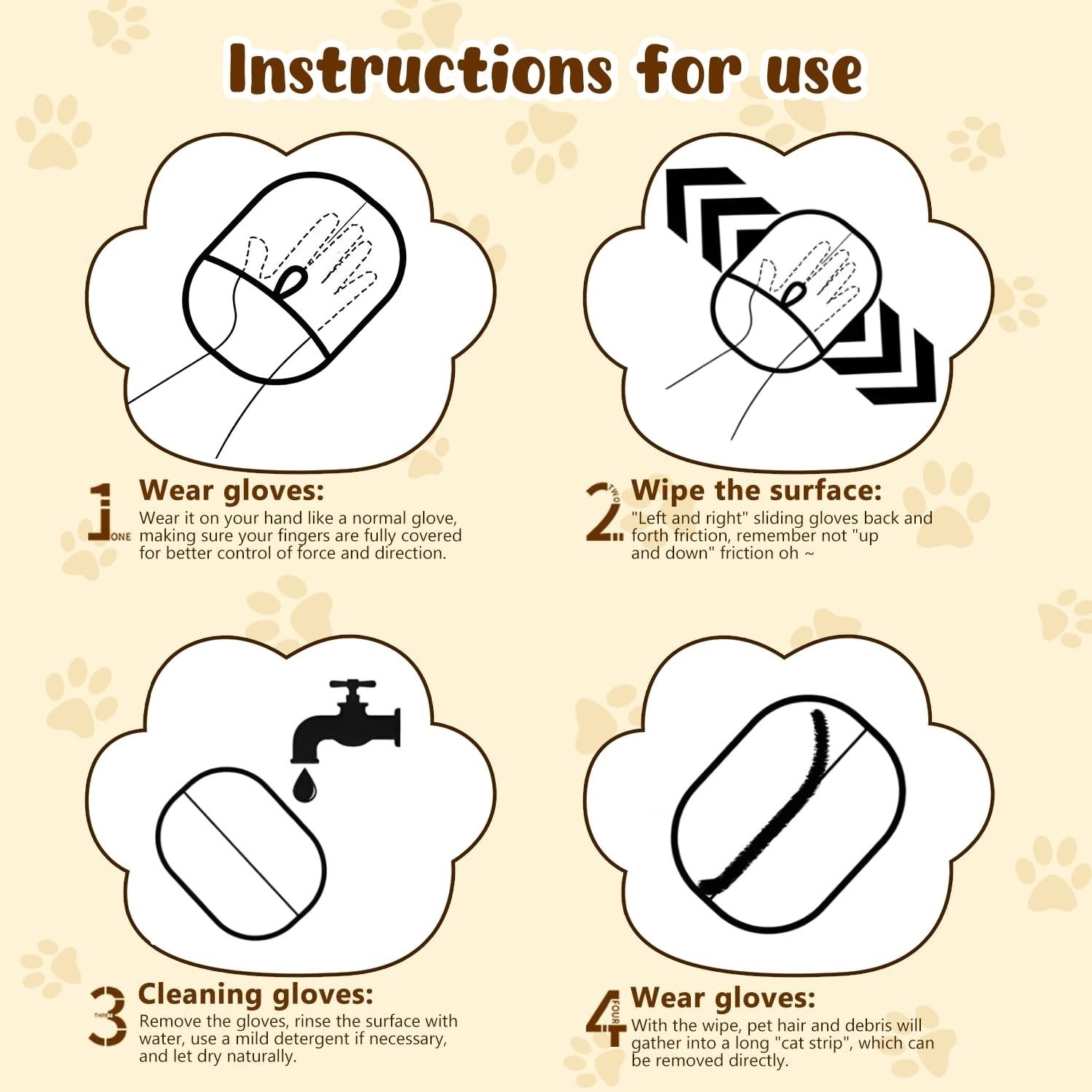 ⏳2025 New-Save 50%✨️Pet hair remover Electrostatic gloves