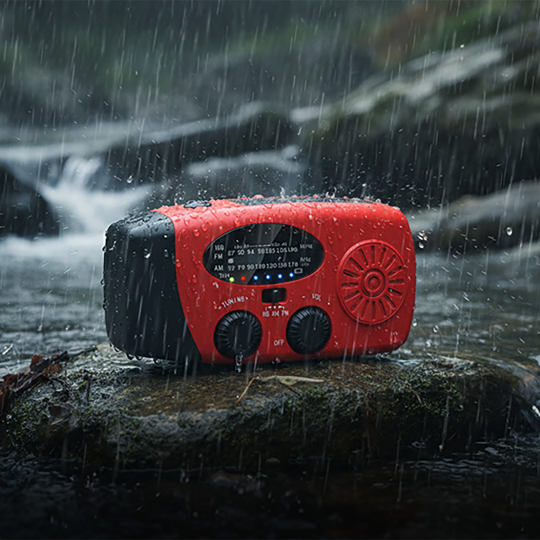 📻 58% OFF NOW!🔋Multifunctional Portable Solar Emergency Radio – Power Bank, Hand Crank &amp; Weather Alert⚡