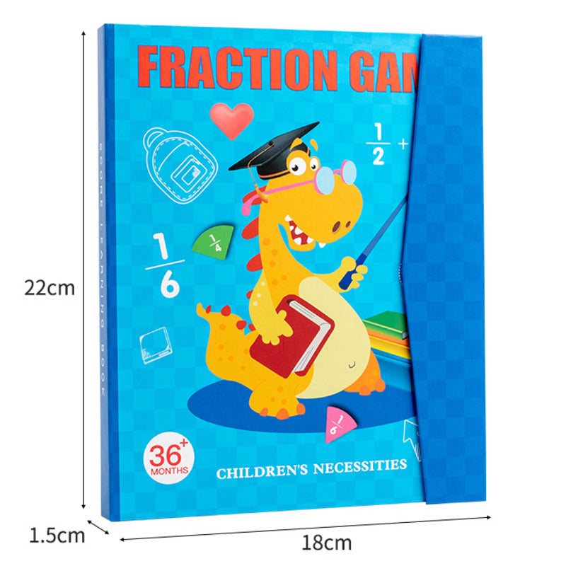 🔥Schneller Verkauf – 50 % RABATT🏅Montessori-Magnetbuch mit Bruchrechnen-Puzzle 