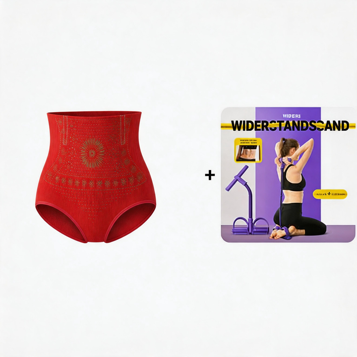 Thermogene Shorts mit Bauchkontrolle – 30 Minuten täglich tragen, aktiviert die Wärme &amp;  Fördert die Durchblutung. Sorgt für eine straffere, glattere Kontur. Kein Fitnessstudio nötig. Eine clevere Wahl für Shapewear. 👵✨