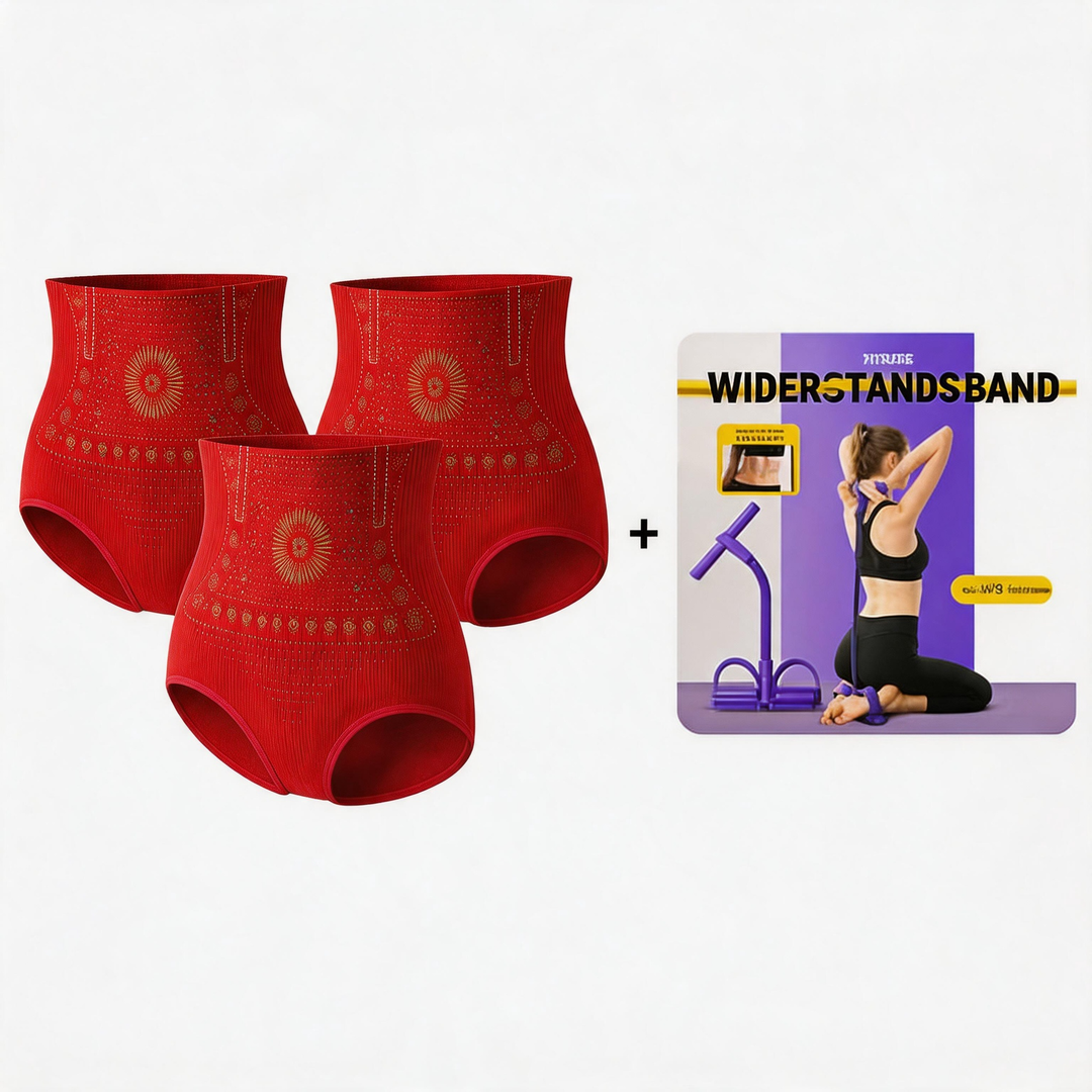 Thermogene Shorts mit Bauchkontrolle – 30 Minuten täglich tragen, aktiviert die Wärme &amp;  Fördert die Durchblutung. Sorgt für eine straffere, glattere Kontur. Kein Fitnessstudio nötig. Eine clevere Wahl für Shapewear. 👵✨