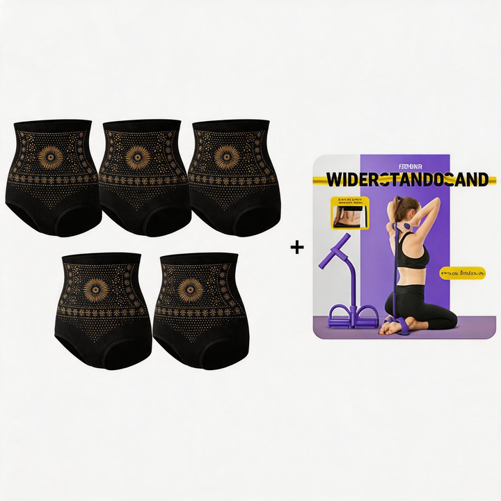 Thermogene Shorts mit Bauchkontrolle – 30 Minuten täglich tragen, aktiviert die Wärme &amp;  Fördert die Durchblutung. Sorgt für eine straffere, glattere Kontur. Kein Fitnessstudio nötig. Eine clevere Wahl für Shapewear. 👵✨