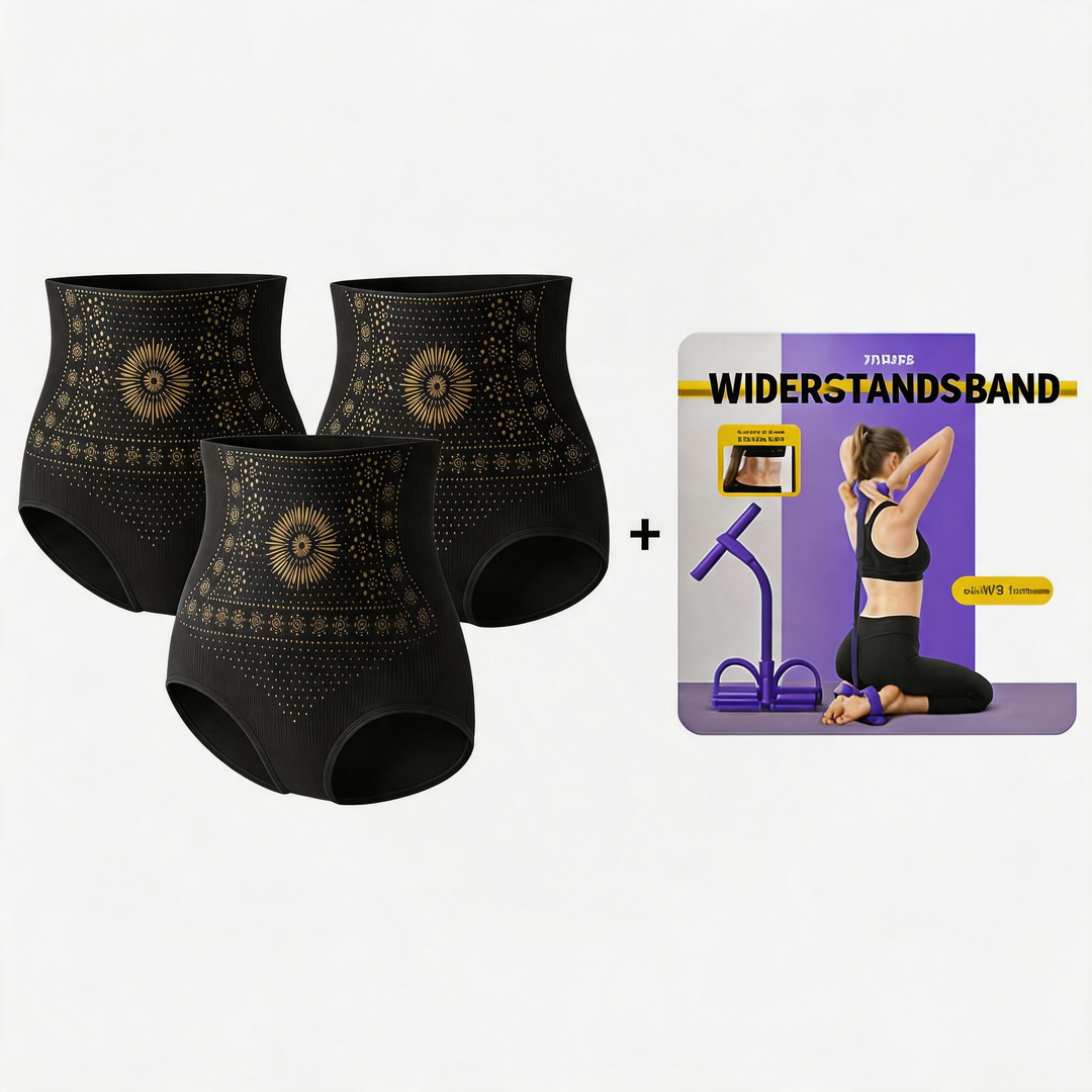 Thermogene Shorts mit Bauchkontrolle – 30 Minuten täglich tragen, aktiviert die Wärme &amp;  Fördert die Durchblutung. Sorgt für eine straffere, glattere Kontur. Kein Fitnessstudio nötig. Eine clevere Wahl für Shapewear. 👵✨