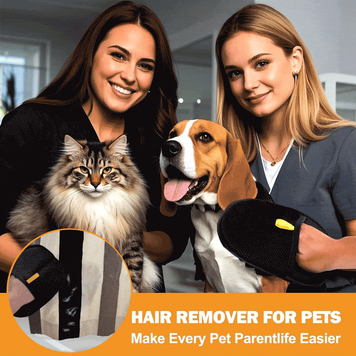 🔥BUY 1 GET 1 FREE🔥🐾🧤 Pet Hair Remover Electrostatic Gloves – Double-Sided Efficient, Soft Silicone &amp; Washable Reusable (Versatile Home+Car)!