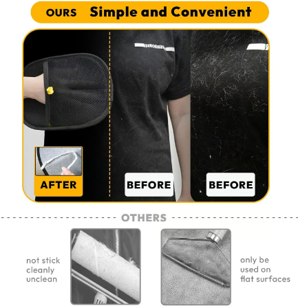 🔥BUY 1 GET 1 FREE🔥🐾🧤 Pet Hair Remover Electrostatic Gloves – Double-Sided Efficient, Soft Silicone &amp; Washable Reusable (Versatile Home+Car)!
