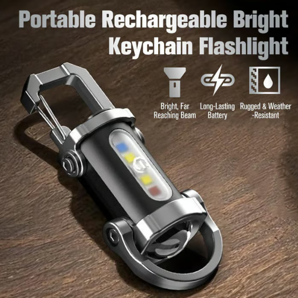 🏆Flash Sale⚡ 50K+ SOLD! Almost Gone-💥1200LM Super Bright Mini Keychain Flashlight Waterproof💡