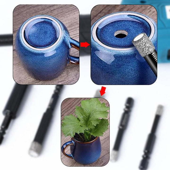 🔥Hot Sale🔥Hex shank drill bits for marble/tile/stone[Full Set]🛠️