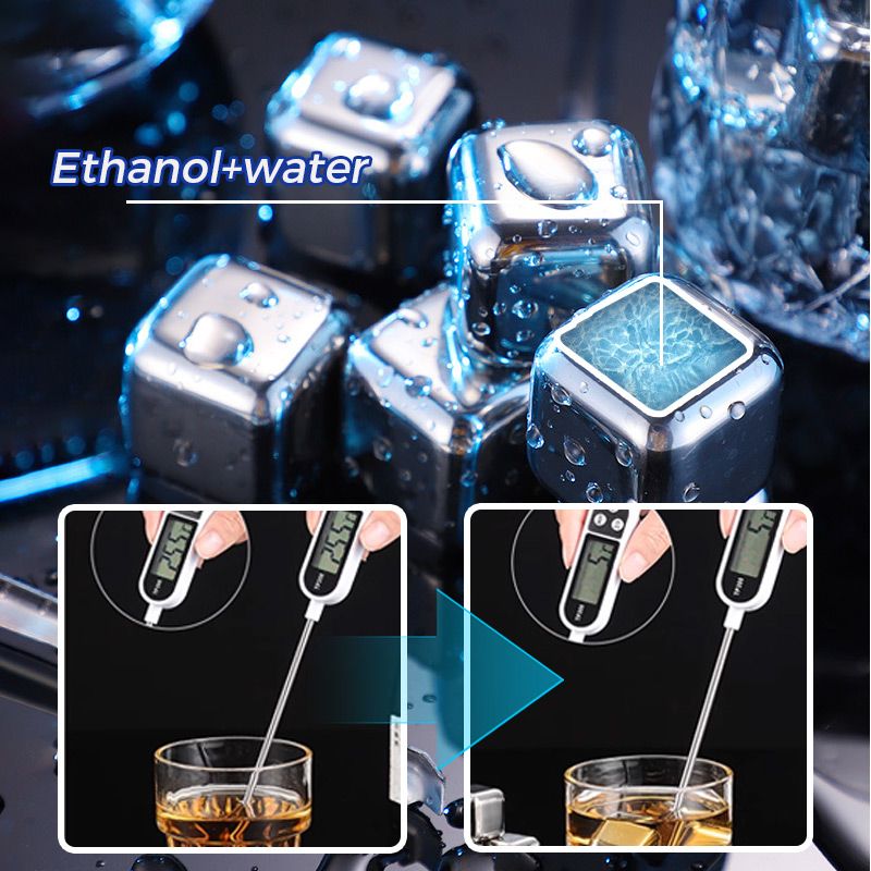 ✨6pcs /8pcs Stainless Steel Ice Cube Set