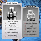 ✨6pcs /8pcs Stainless Steel Ice Cube Set