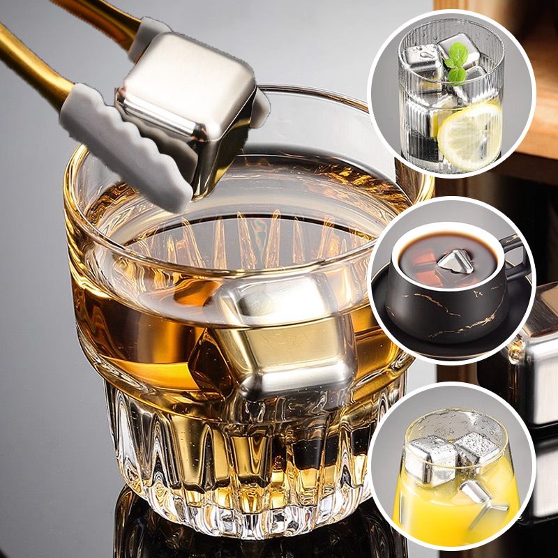 ✨6pcs /8pcs Stainless Steel Ice Cube Set
