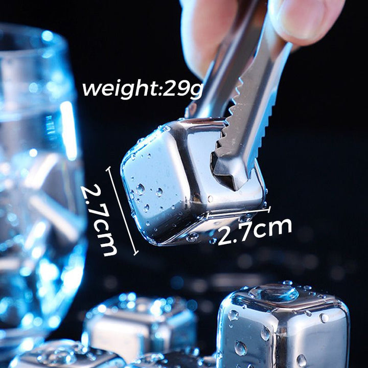 ✨6pcs /8pcs Stainless Steel Ice Cube Set