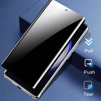 Anti-peep & 4K HD Glass Screen Protector with Auto Dust-elimination Installation for Samsung Galaxy S Series