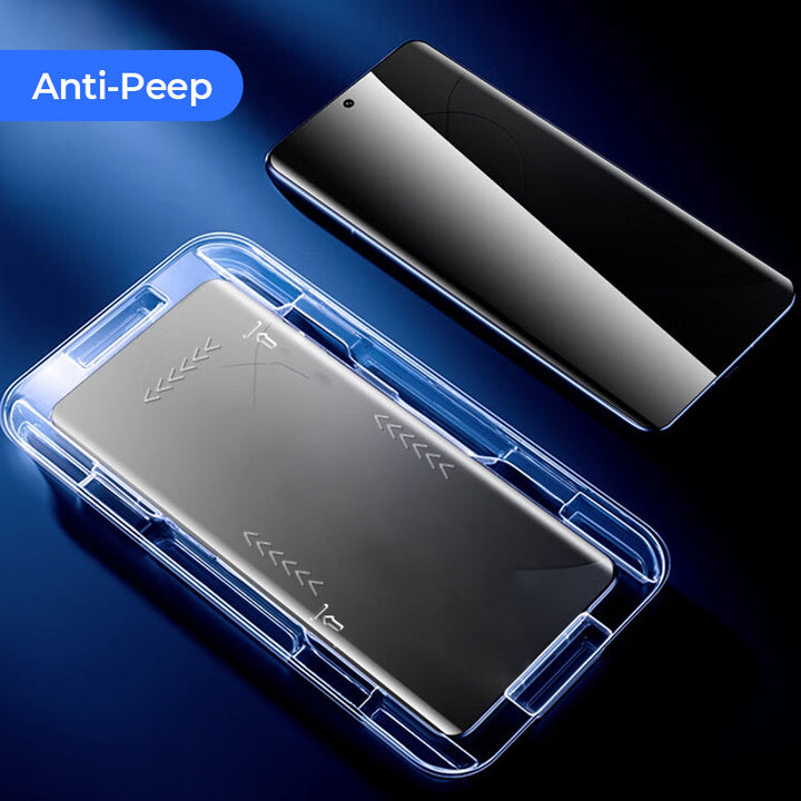 Anti-peep &amp; 4K HD Glass Screen Protector with Auto Dust-elimination Installation for Samsung Galaxy S Series